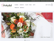Tablet Screenshot of katydidflowers.com